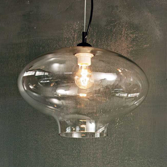 LAMPA WISZĄCA BISTRO SP1 ROUND TRANSPARENTNA 120898 IDEAL LUX