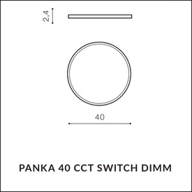 Plafon Panka 40 CCT SWITCH DIMM AZ5367