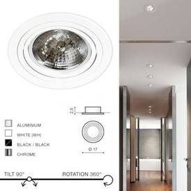 Oprawa wpust STAN 1 biała AZ0861 Azzardo