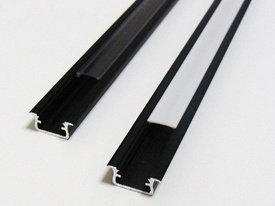 Profil wpuszczany czarny anodowany typ B 2 metry