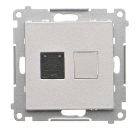 Gniazdo komputerowe pojedyncze RJ45 kategoria 6 Simon 55 