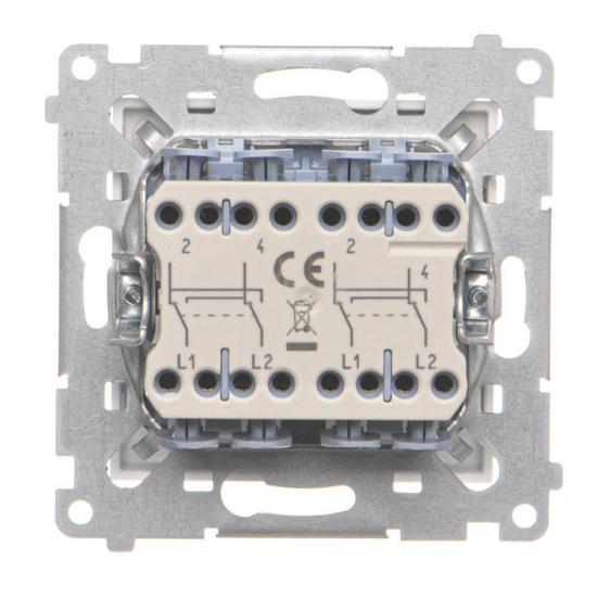 Łącznik krzyżowy podwójny piktogram Simon 55