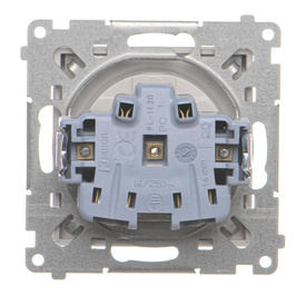 Gniazdo pojedyncze z klapką transparentną Simon 55 