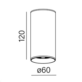 PET LED 230V exterior natynkowy AQForm 
