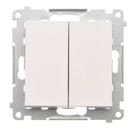 Łącznik jednobiegunowy + przycisk LED Simon 55