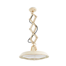 Lampa wisząca Plac LED postarzana biel Faro 66213