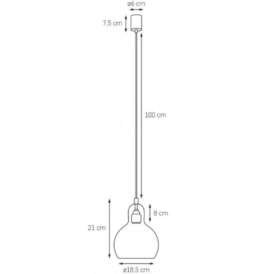 Lampa wisząca LONGIS CHROM I KASPA