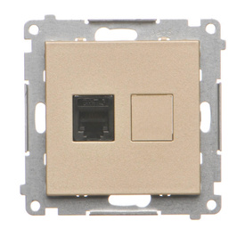 Gniazdo telefoniczne pojedyncze RJ12 Simon 55