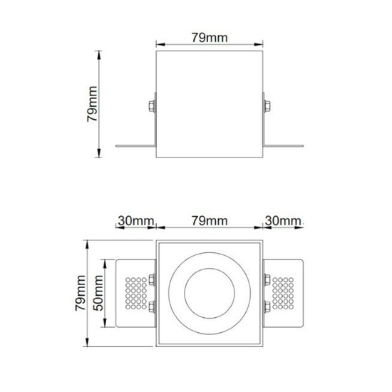 Oprawa do zabudowy Sotto Bianco Gold OPEN DESIGN HIGHLIGHTS