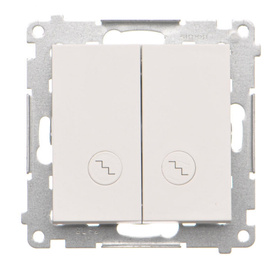 Łącznik schodowy podwójny z podświetleniem LED Simon 55