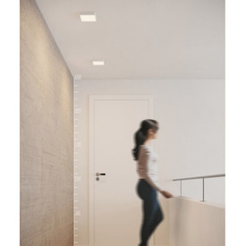 Wpust do łazienki IP44 LED SLIM 22 SQUARE Black 4000K Azzardo