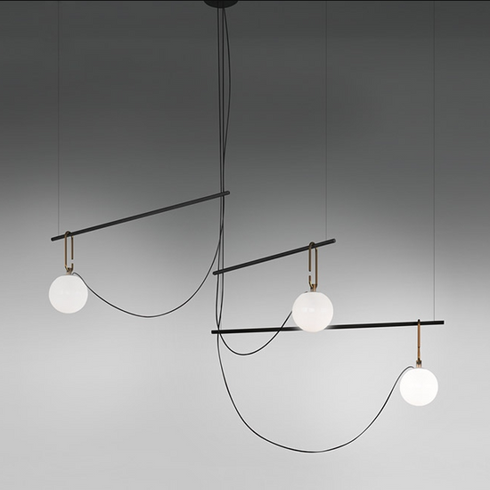 Lampa wisząca ze szkła dmuchanego NH S2 14 Artemide