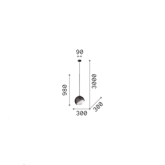 Lampa wisząca Bloom sp1 d30 IDEAL LUX