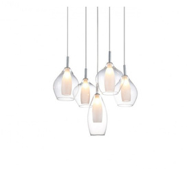 Lampa wisząca do wysokich pomieszczeń Amber Milano Clear Azzardo