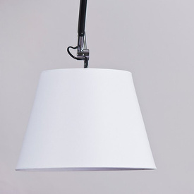 Kinkiet na ruchomym wysięgniku z dużym abażurem Zyta S Azzardo