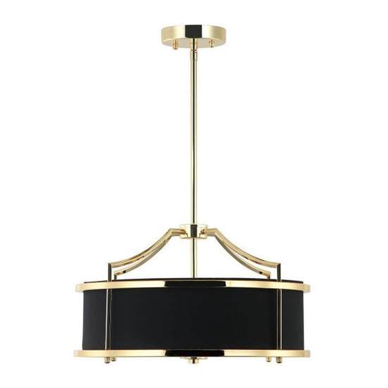 Lampa wisząca Stanza S Gold Black STYL NOWOJORSKI