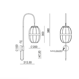 Kinkiet PULL starzone złoto A1249 Aromas