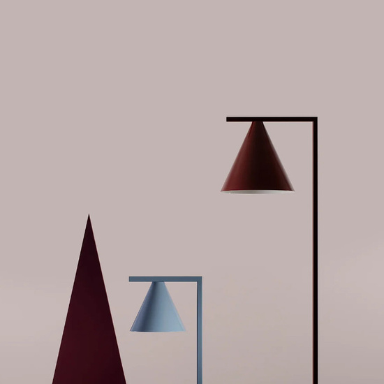 Geometryczna lampka stołowa Form Aldex