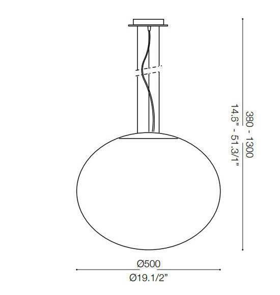 LAMPA WISZĄCA CANDY SP1 D50 086743 IDEAL LUX