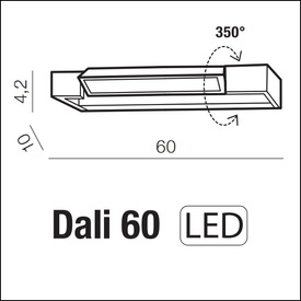 Kinkiet Dali 60 biały 3000K Azzardo AZ2792
