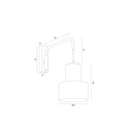 Kinkiet DIUNA 8371 złoty Argon