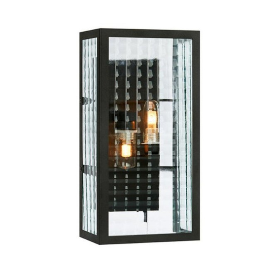 Kinkiet łazienkowy Fulham 2L czarny IP44 Markslojd