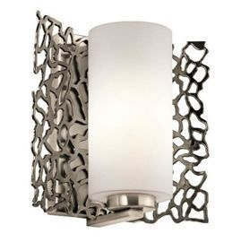 Kinkiet Silver Coral KL/SILCORAL1 Elstead Lighting