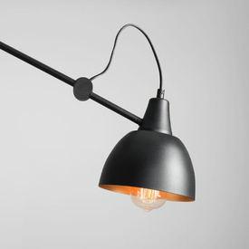 Lampa podłogowa Aida 843A czarna ALDEX