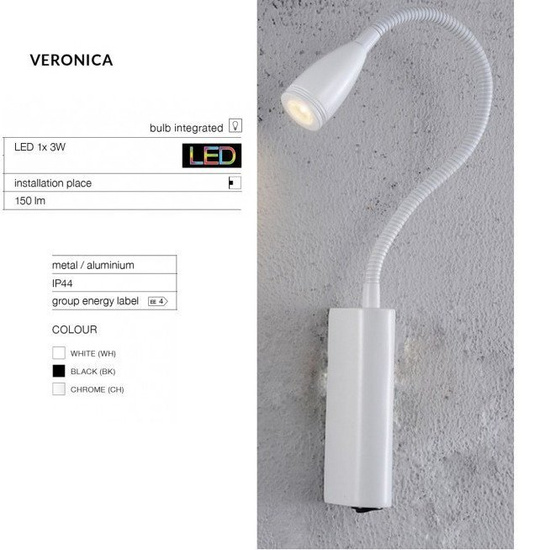 Kinkiet Veronica Azzardo biały