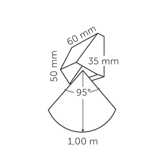 Kinkiet zewnętrzny MINI WEDGE DARK IN-LITE