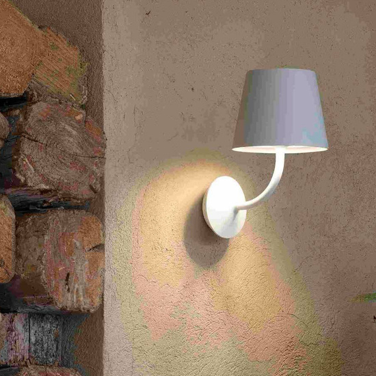 Biały kinkiet zewnętrzny TOC LED 70780