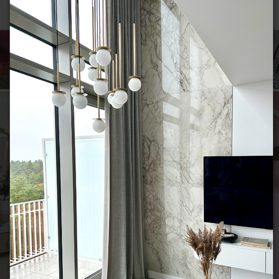 Lampa wisząca Cotton Panel III złoty Cleoni