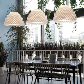 Lampa wisząca Half Charlotte biała Slamp