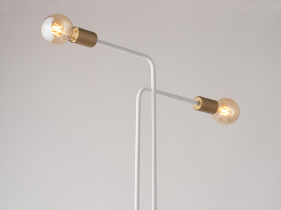 GINO lampa podłogowa biały złoty 50315