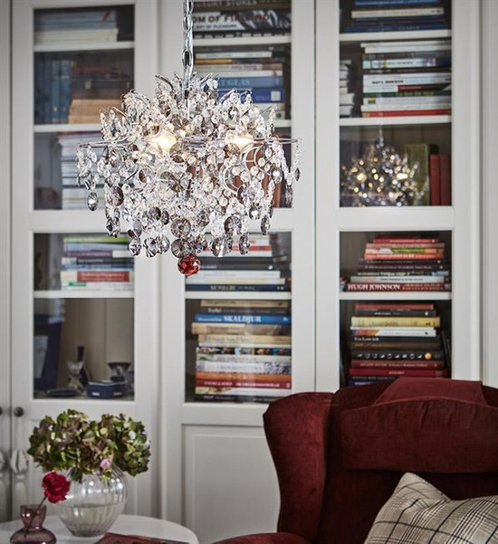 Żyrandol kryształowy HIDDEN GEM Markslojd 107416 chrom