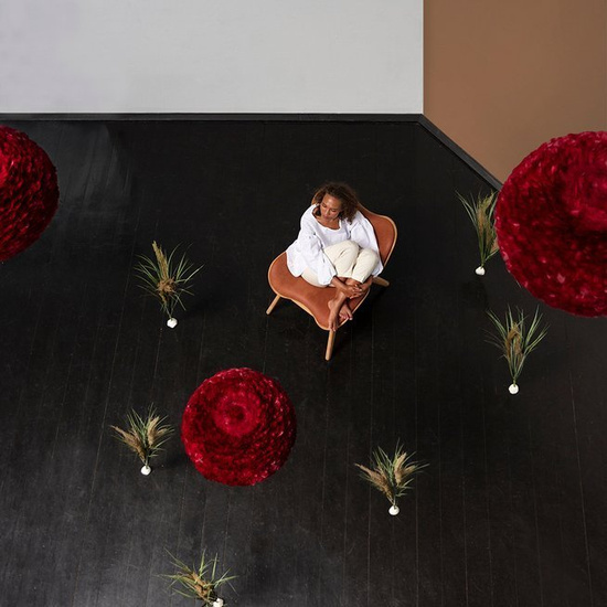 Lampa wisząca EOS large czerwona UMAGE