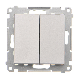 Łącznik jednobiegunowy + przycisk LED Simon 55