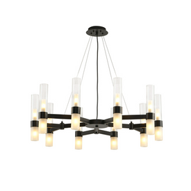 Lampa wisząca CANDELA-10 czarna 85 cm Step into design 