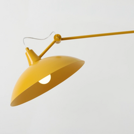 Kinkiet na wysięgniku musztardowy MELOS 808PL_G14 ALDEX