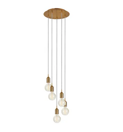 Lampa wisząca BRONX Pendant 5L Round Bronze