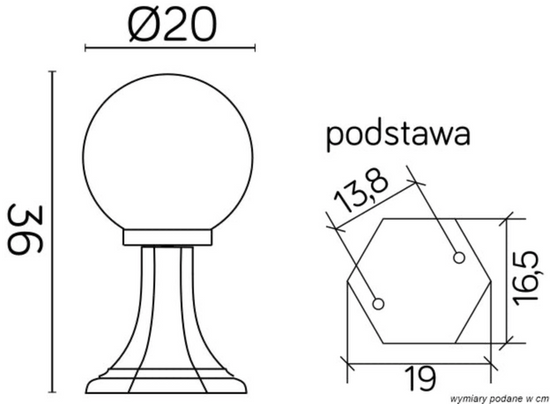 Kinkiet zewnętrzny KULE CLASSIC K 4011/1/K 250 SU-MA