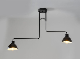 HOLI 2 plafon czarny biały 32447