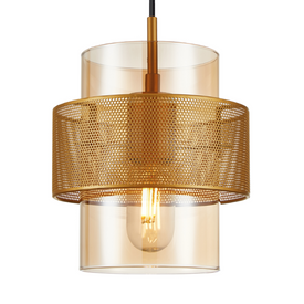 Lampa wisząca Vinoti PND-22132-1S-GD-AMB Italux 