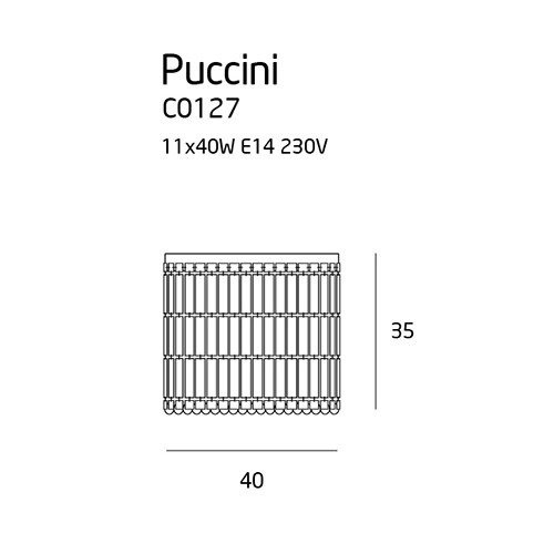 PLAFON PUCCINI C0127 MAXLIGHT