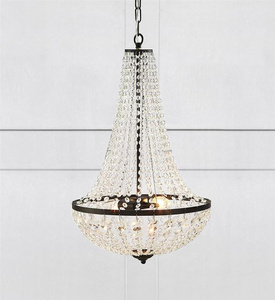 Żyrandol kryształowy GRÄNSÖ Markslojd 107027 czarny