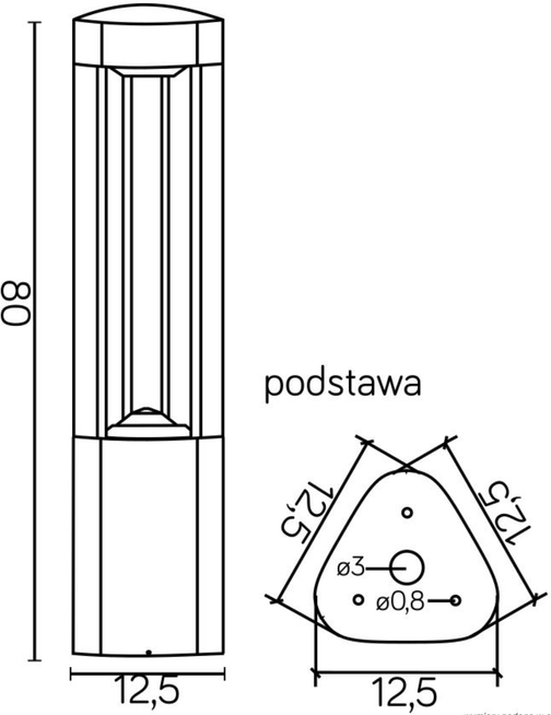 Słupek ogrodowy duży FAN GL 11205 SU-MA