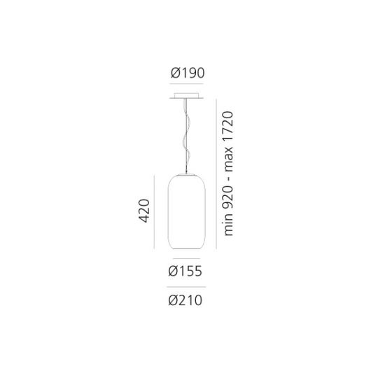 Lampa wisząca Gople Suspension Artemide 1405010A