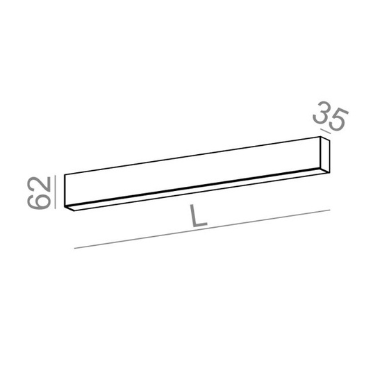 KINKIET RAFTER LED 29 cm Aqform