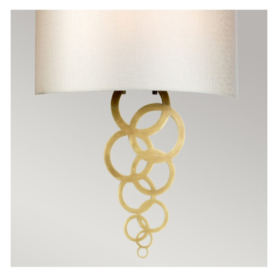 Kinkiet Curtis Postarzany mosiądz Elstead 