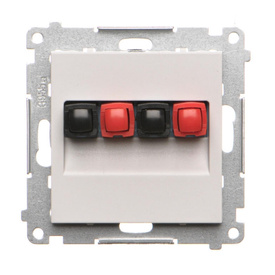 Gniazdo głośnikowe 2-krotne Simon 55